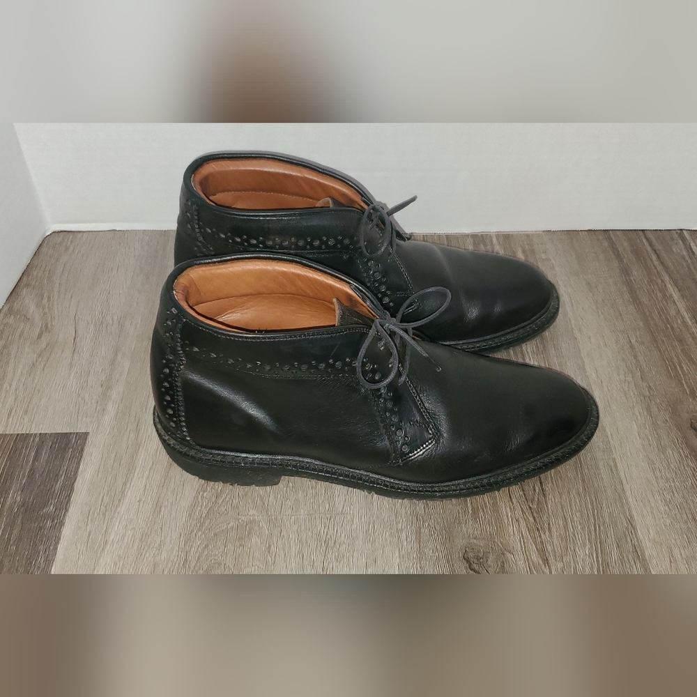 Allen Edmonds Bellevue Black Leather Chukka Dress Shoes - Men's Size 8